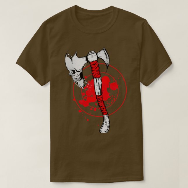Skullupptining Ax 2 T Shirt (Design framsida)