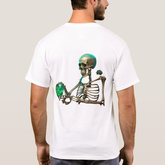 "Skullvibes - Fet och Edgy grafik Tee" T Shirt (Baksida)