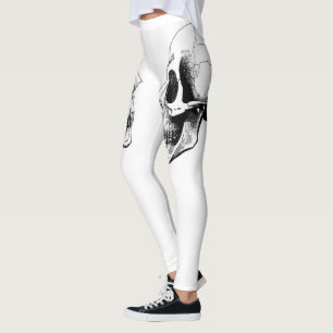 Skullvita ben leggings