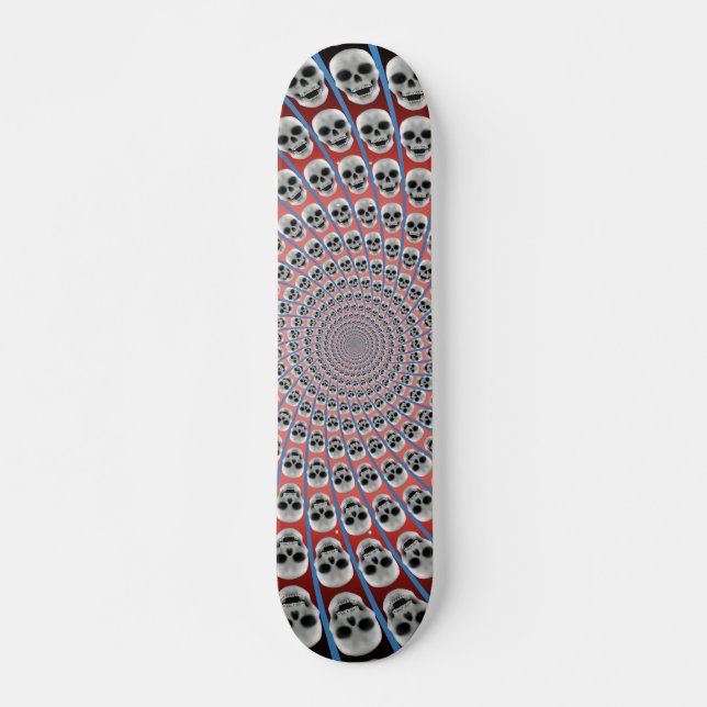 Skullvört: Skateboard Bräda 20,5 Cm (Framsida)
