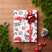 Skully Claus jul Wrapping Papper