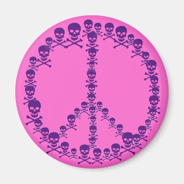 Skully Fredstecken Magnet (Framsidan)