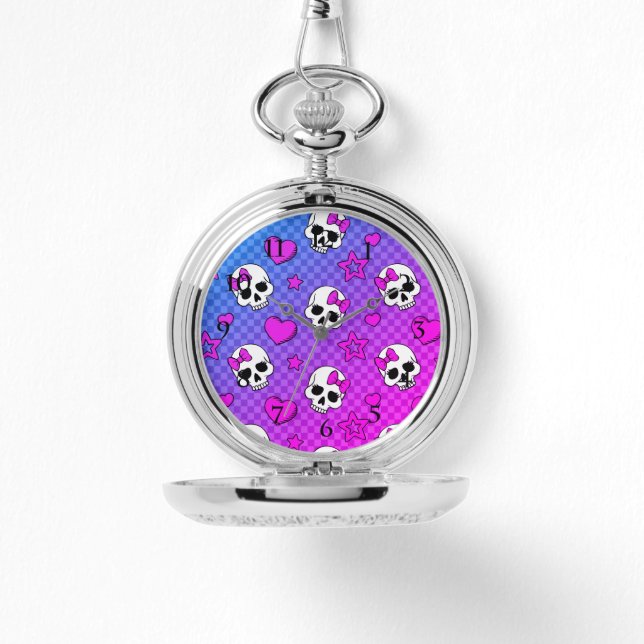 Skully Pop Kawaii Armbandsur (Framsida)