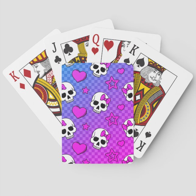 Skully Pop Kawaii Casinokort (Baksidan)