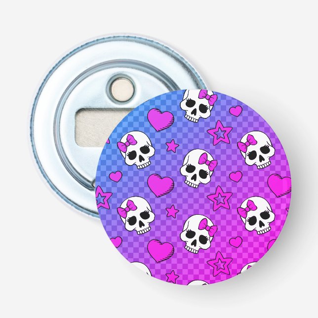 Skully Pop Kawaii Flasköppnare (Framsidan)