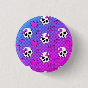 Skully Pop Kawaii Knapp