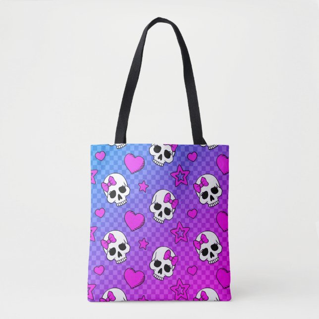 Skully Pop Kawaii Tygkasse (Framsida)