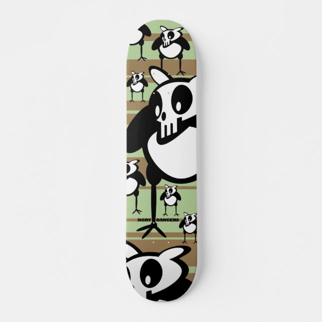 skullycolorboard skateboard bräda 20 cm (Framsida)