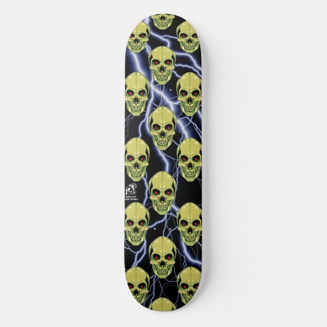 Skullz Mini Skateboard Bräda 18,7 Cm (Framsida)