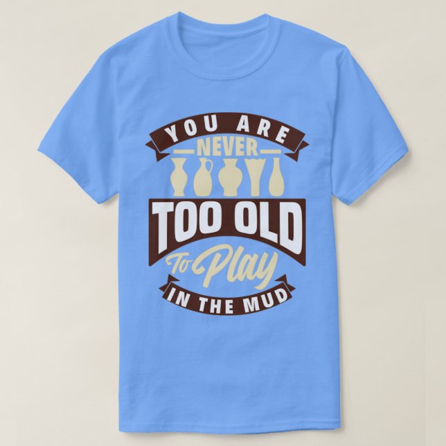 Skulpation Clay Earthenware Pottery-Potter T Shirt (Design framsida)