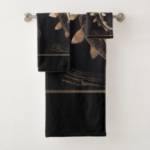 Skulperad koppar Metall Koi Swirl