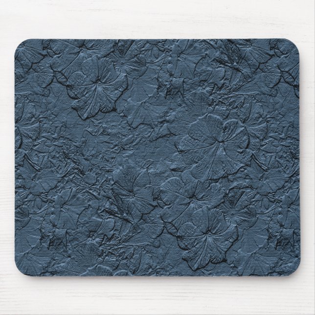 Skulperade Petunias, Blue Grått Mousepad Musmatta (Framsidan)