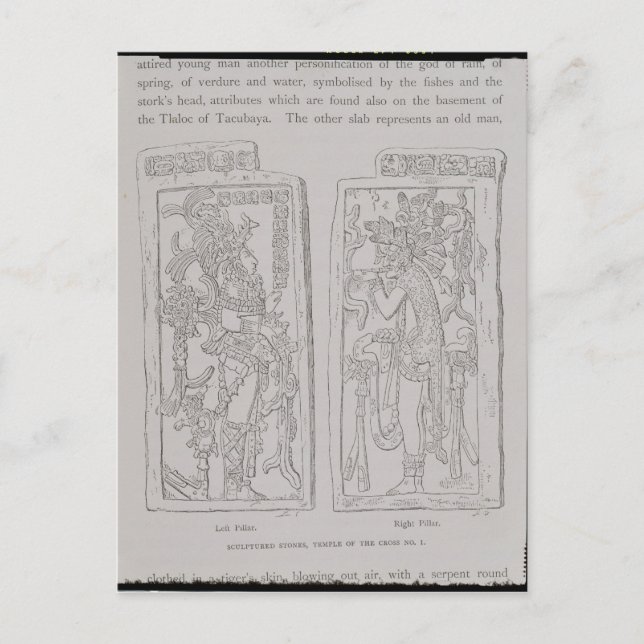 Skulpterade stenar från "Temple of the Vykort (Framsida)