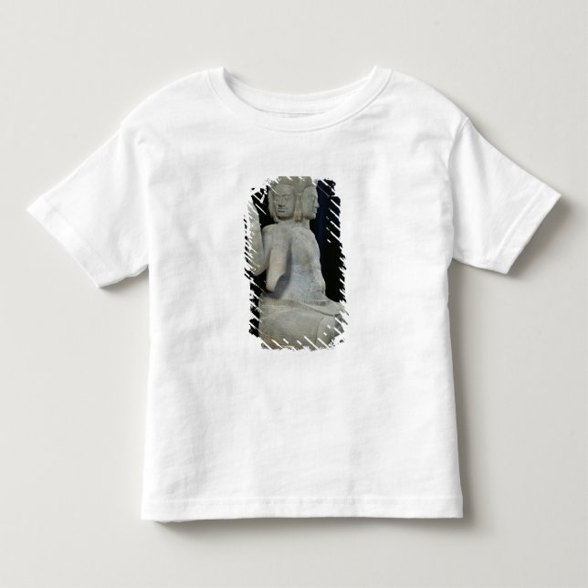 Skulptur av Brahma med fyra ansikten Tee (Framsida)