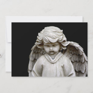 Skulptur av Cupid Angel, Memorial, kondoleans Inbjudningar