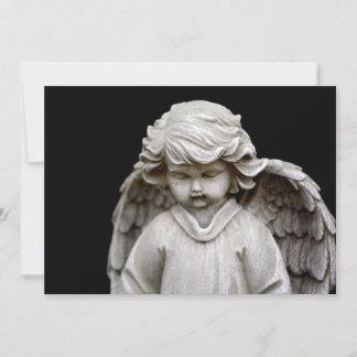 Skulptur av Cupid Angel, Memorial, kondoleans Inbjudningar