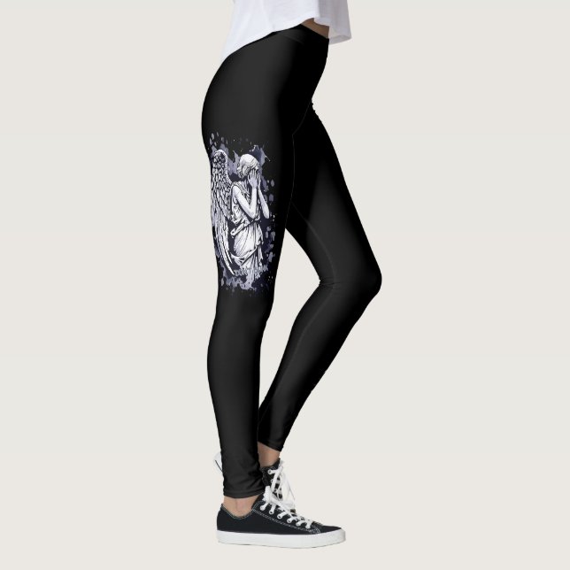 Skulptur av en gråtande ängel - med stänk 1 leggings (Höger)