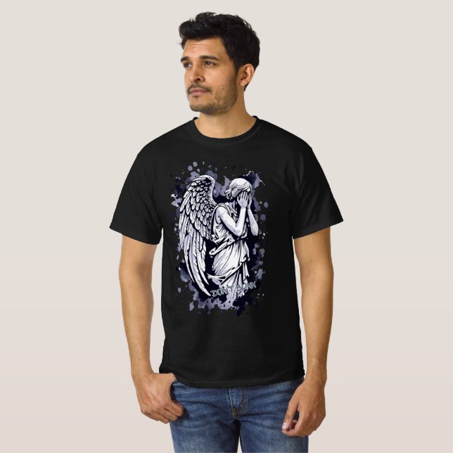 Skulptur av en vipande gel - med Stänk 1 T Shirt (Hel framsida)