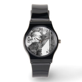 Skulptur av konst av slottspennan armbandsur