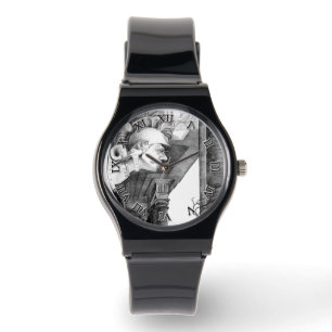 Skulptur av konst av slottspennan armbandsur