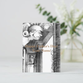 Skulptur av konst av slottspennan helg vykort