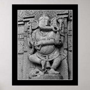 Skulptur av Lord Ganesha Poster