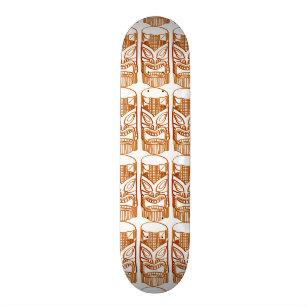 Skulptur av Tiki från Thunder_Cove Mini Skateboard Bräda 18,5 Cm