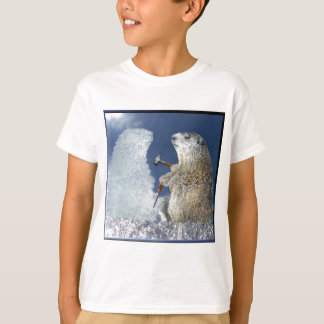 Skulptur för is för Groundhog dag T Shirt