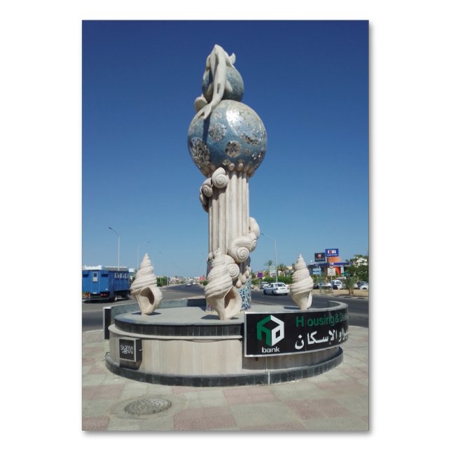 Skulptur till marina invånare bordsnummer (Framsidan)