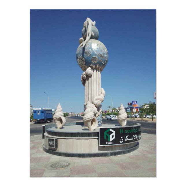 Skulptur till marina invånare fototryck (Framsidan)