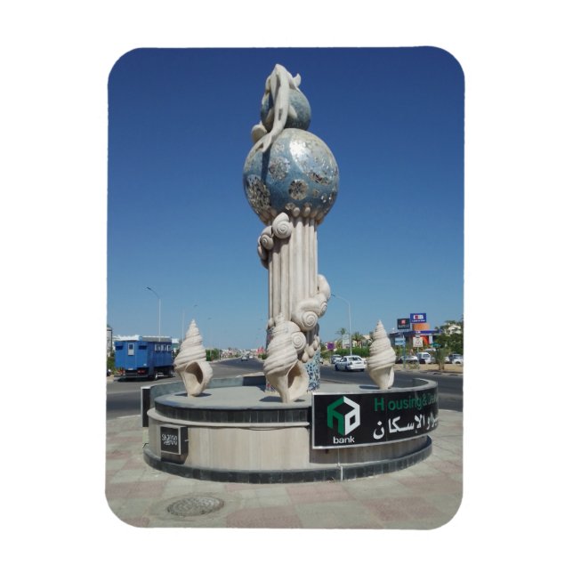 Skulptur till marina invånare magnet (Vertikal)