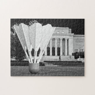 Skulptur vid Nelson Puzzle Pussel