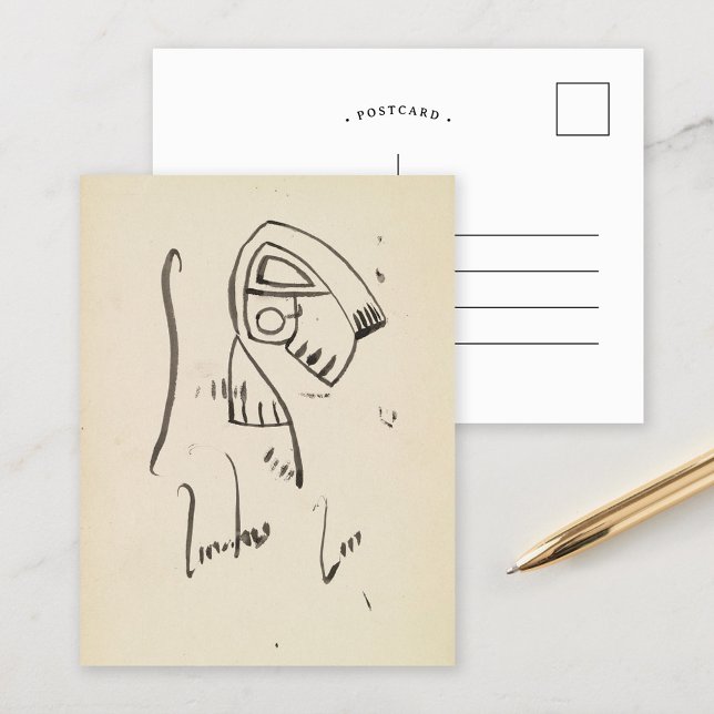 Skulpturala studier | Henri Gaudier-Brzeska Vykort (Skapare uppladdad)