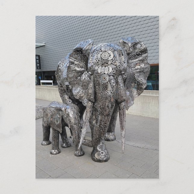 Skulpture Elephant Vykort (Framsida)