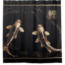 Skulpturerad Koppar Metall Koi Spiral Matta