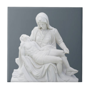 Skulpturerad Pieta Kakelplatta