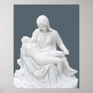 Skulpturerad Pieta Poster