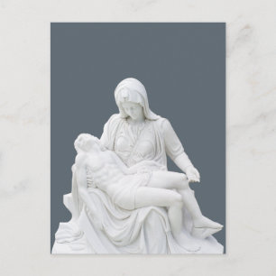 Skulpturerad Pieta Vykort
