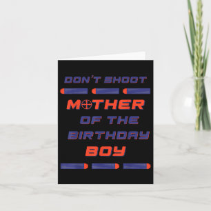 Skum Dart Krig Birthday Mor - Mamma Shirt Kort