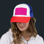 Skum Truckerhatt | Djärv Retro | Anpassad Present Keps<br><div class="desc">Skilj dig från mängden med en djärv skumtruckerhatt i retrostil med anpassningsbart framsida och perfekt som present för alla tillfällen. Ge din look personlighet med denna skumtruckerhatt, designad i djärva retrofärger med en anpassningsbar främre panel. Med röd kant, blå mesh och livfulla rosa accenter är det den perfekta kombinationen av...</div>