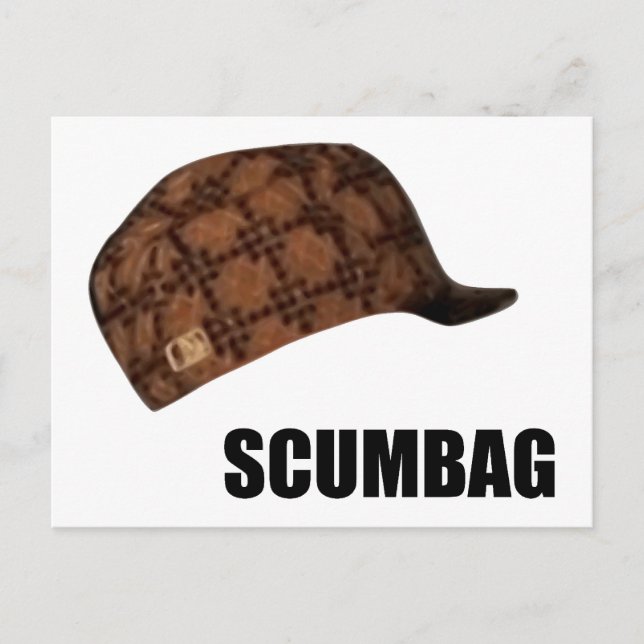 Skumbag Steve Hat Meme Vykort (Framsida)