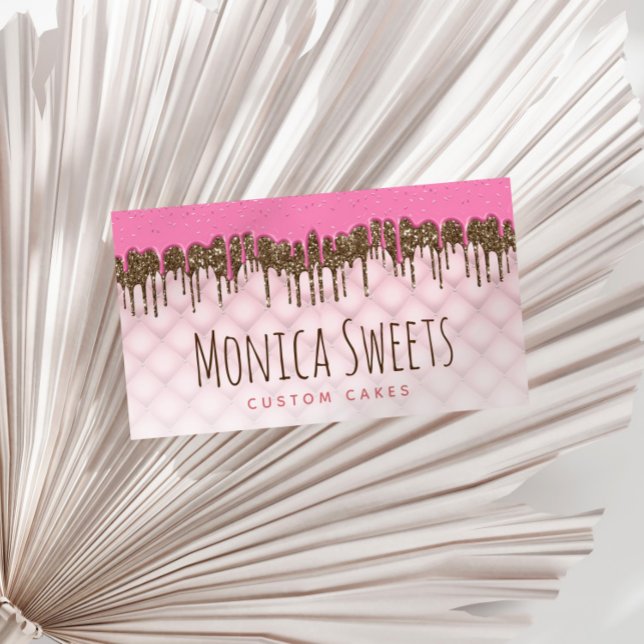 skummande roligt, skriptkaka och godis bakverk visitkort (Skapare uppladdad)