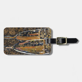 Skumpa - champagnecollagekonst bagagebricka