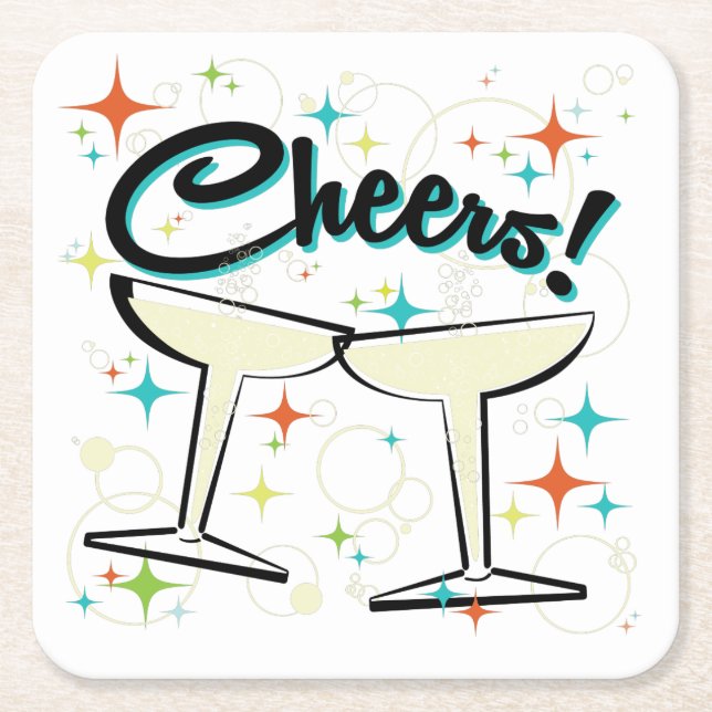 Skumpa enGå! Underlägg Papper Kvadrat (Framsidan)