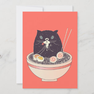 Skumpa och svart katt julkort