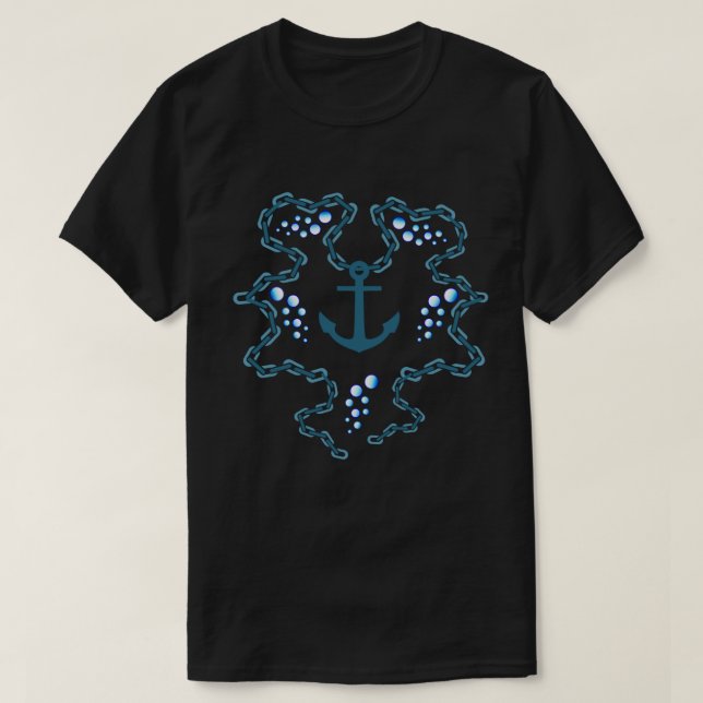 Skumpan bevattnar kedjar och ankrar t shirt (Design framsida)