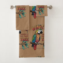 Skumrande papegoja på Fruit Träd Gren