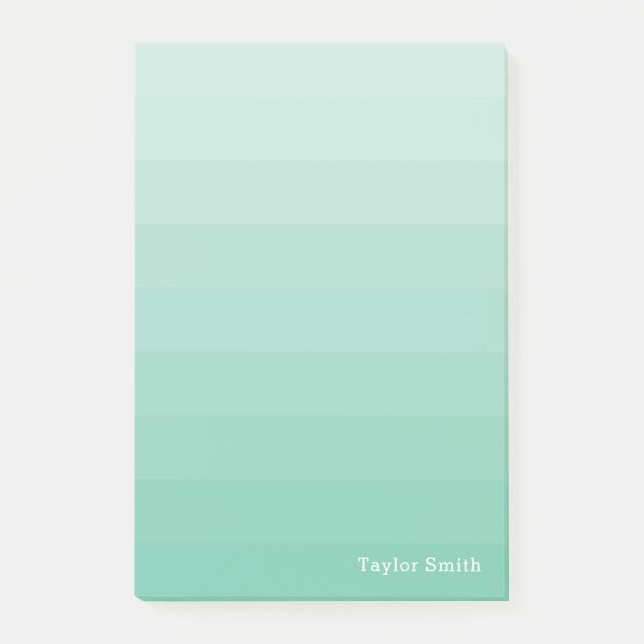 Skumskugga av Grönt Rand Youthful Post-it Block (Framsida)