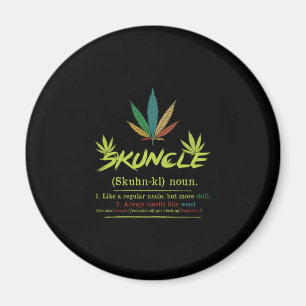 Skuncle Definition Ogräs Rökning farbror Funny S Magnet