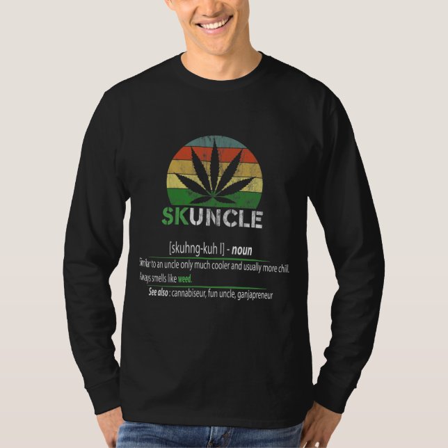 Skuncle Skunkle Funny UNCLE SHIRT  T Shirt (Framsida)